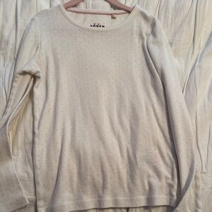 Mini Boden white long sleeve T